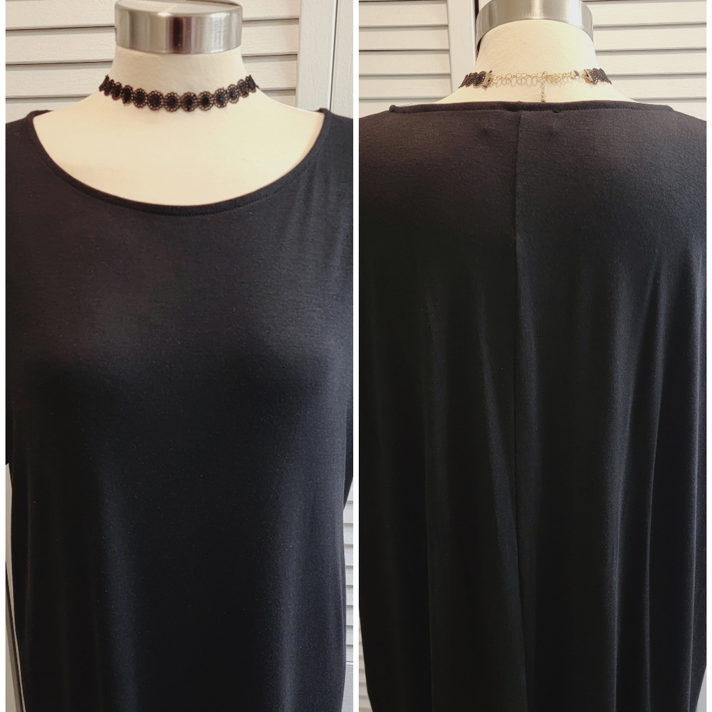 ZENANA BLACK MAXI DRESS NWOT - Picture 3 of 6